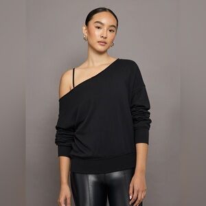 CARBON38 Off Shoulder Sweatshirt in French Terry
